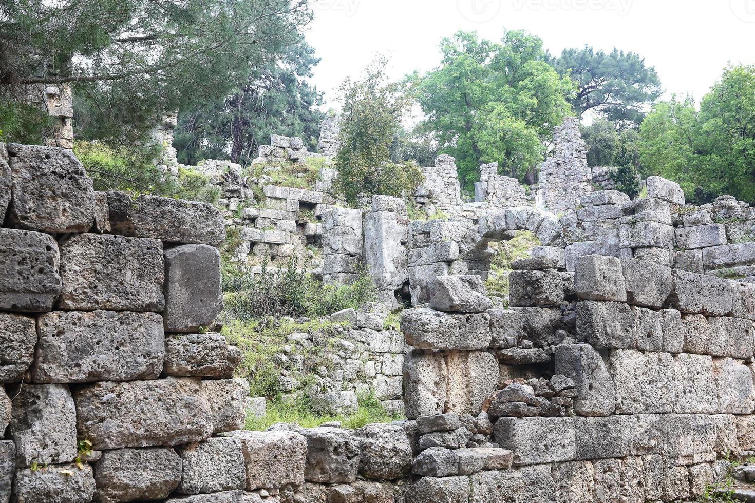 Phaselis ruins in Turkey photo