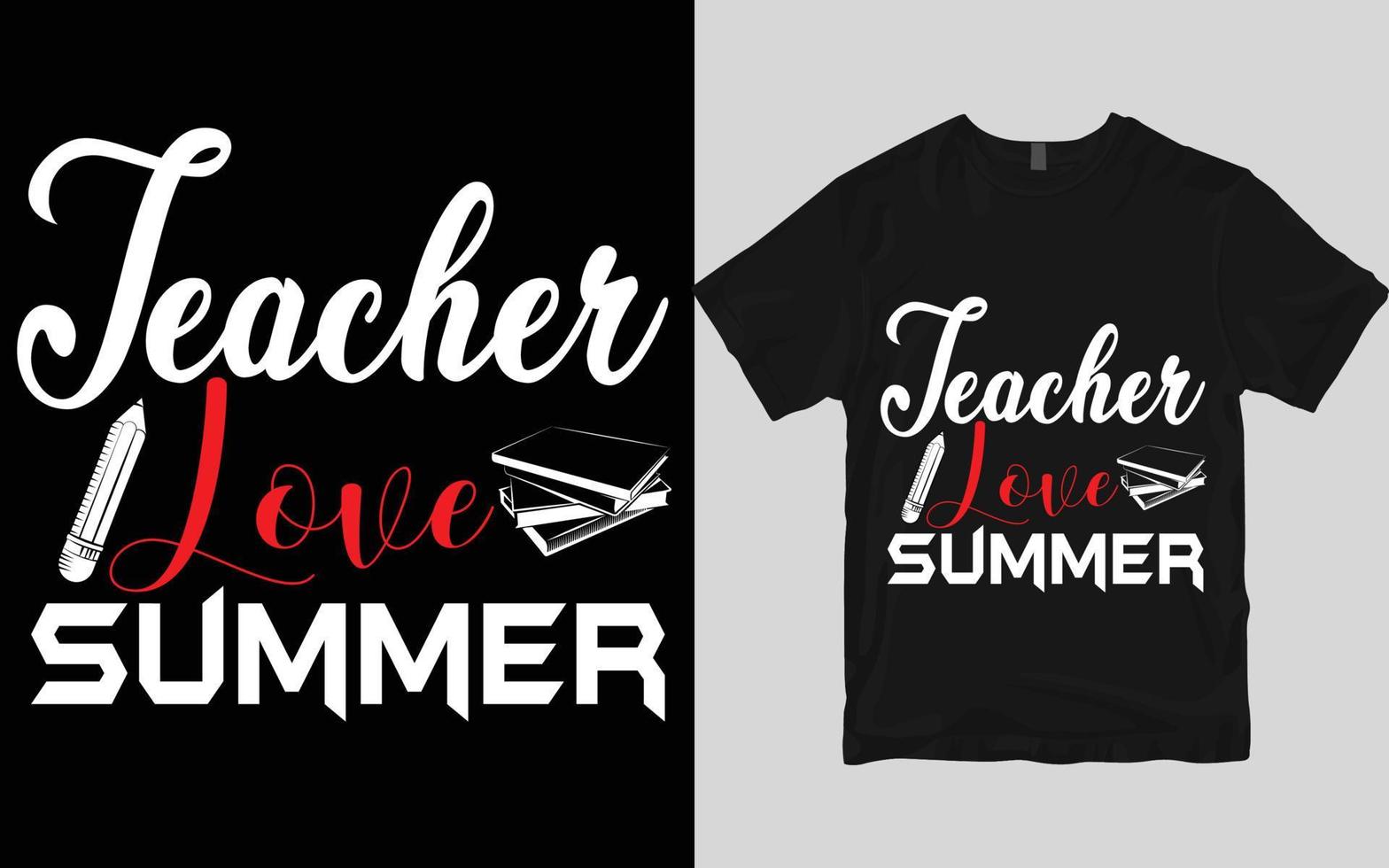 Teacher t shirt design vector