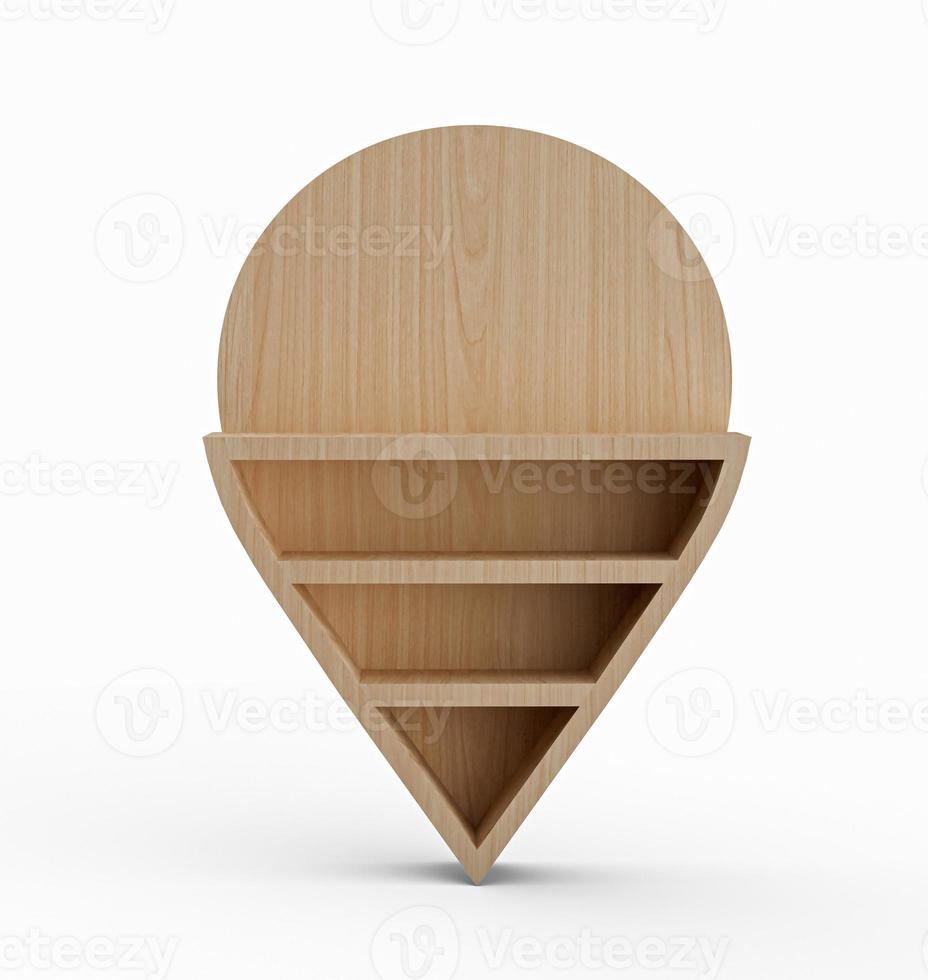 Map pointer 3d pin Location symbol on isolated Background 3d illustration photo