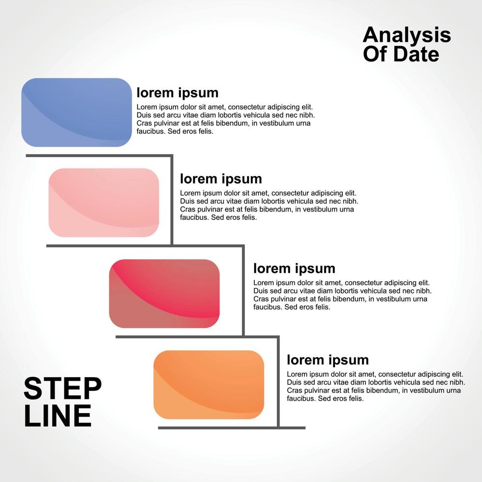 Template Infographic presentation chart business vector
