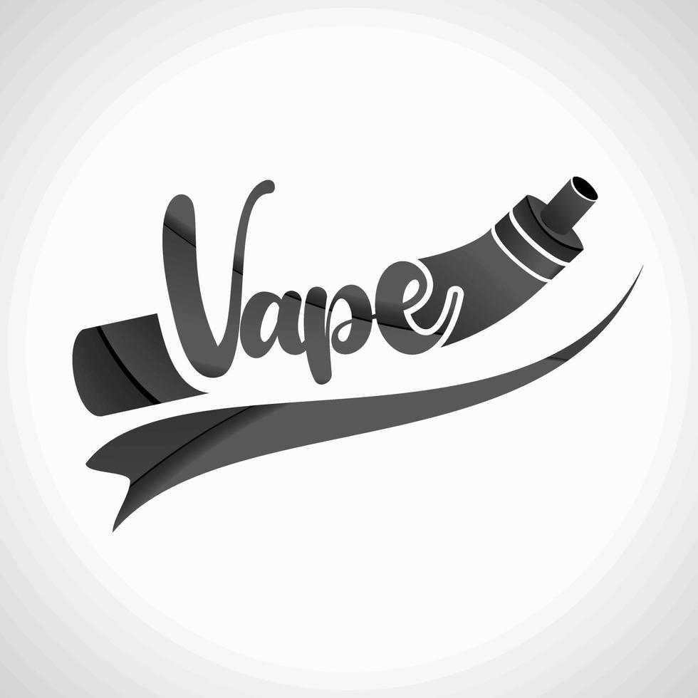 logotipo de la nube de vape vape vector