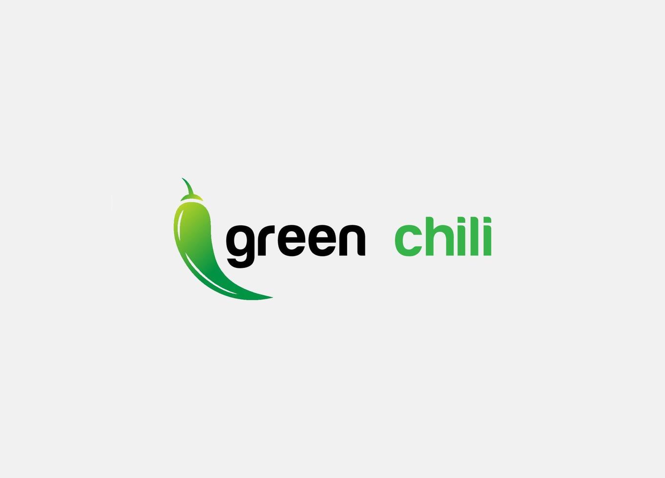 Green chili Abstract vector icon logo design template