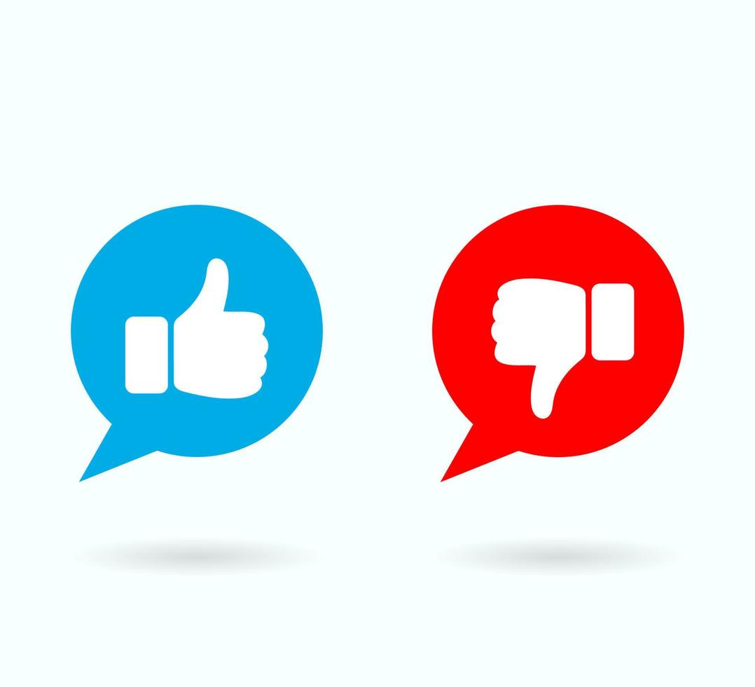 Like and Unlike Icon Button vector