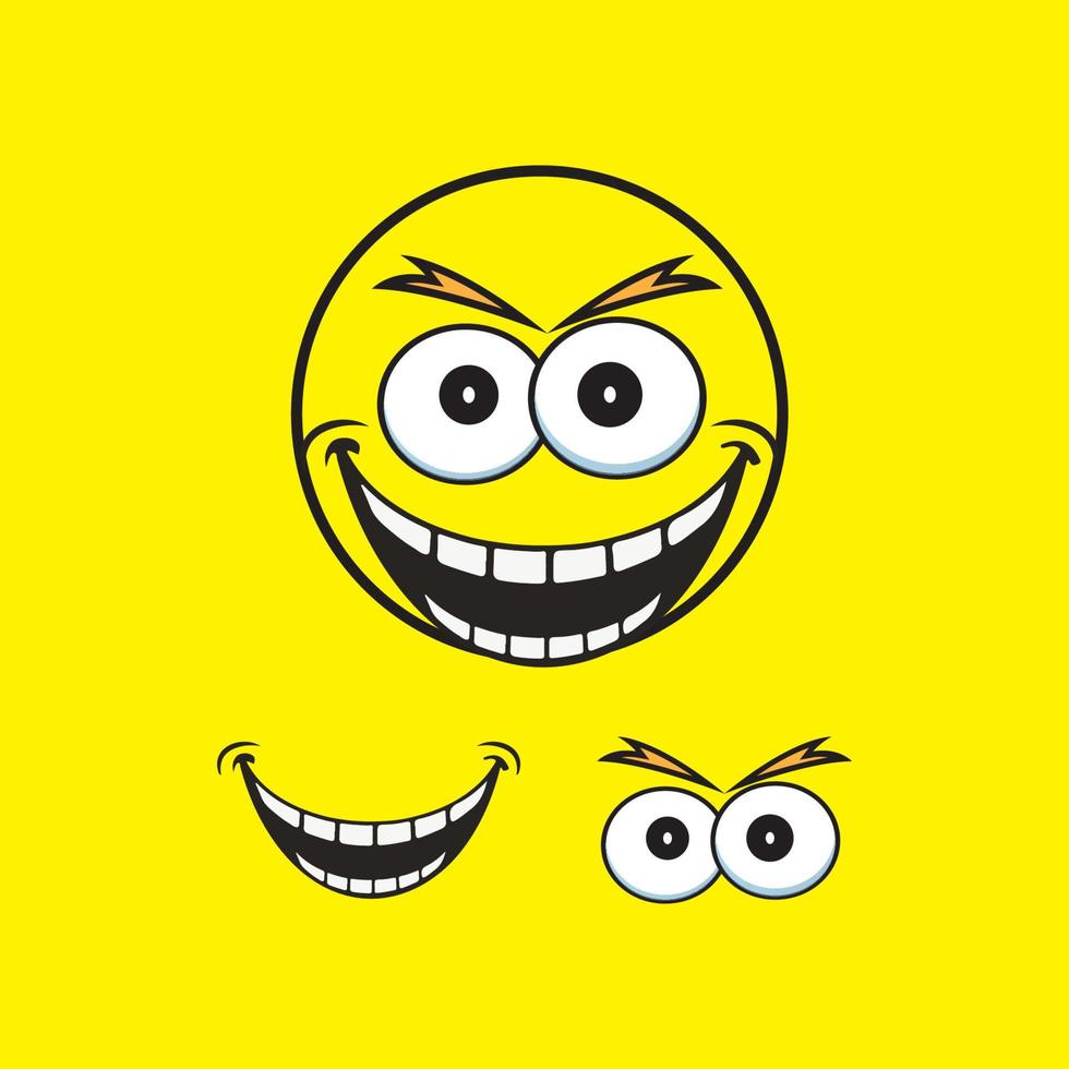Sonrisa emoción icono diseño ilustración vectorial vector