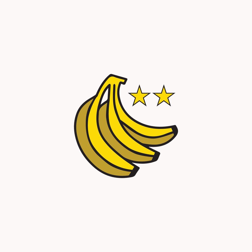 Banana Logo Template vector illustration