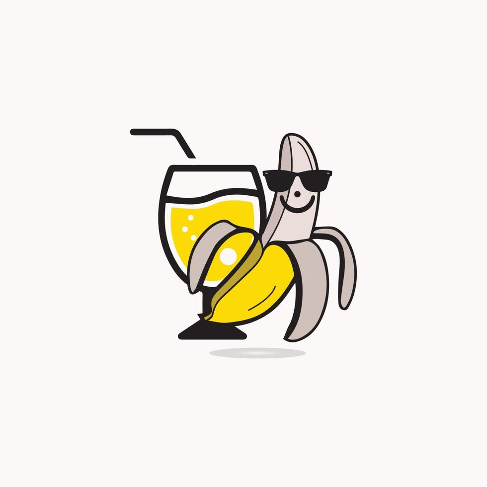 Banana Logo Template vector illustration