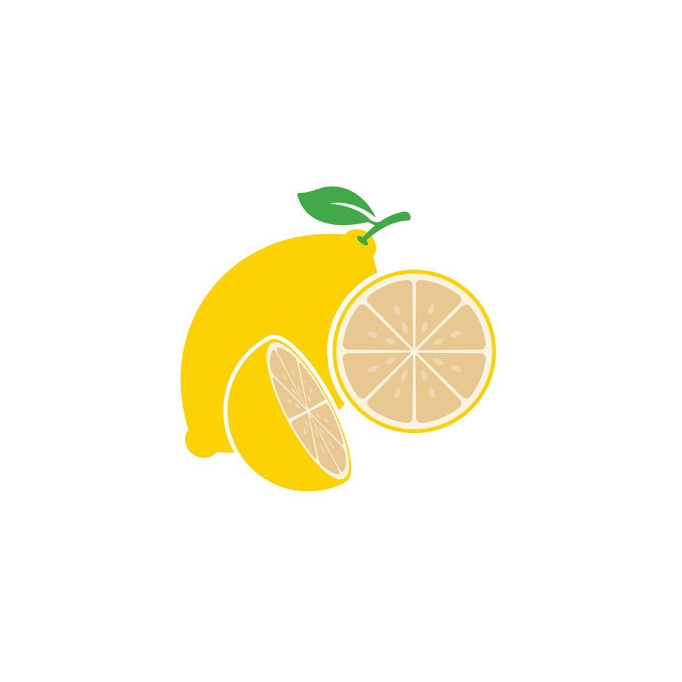 Fresh Lemon icon vector illustration design