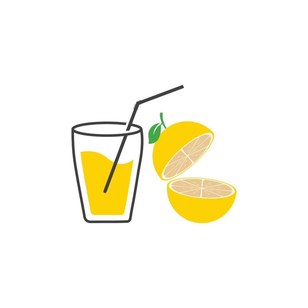 Fresh Lemon icon vector illustration design