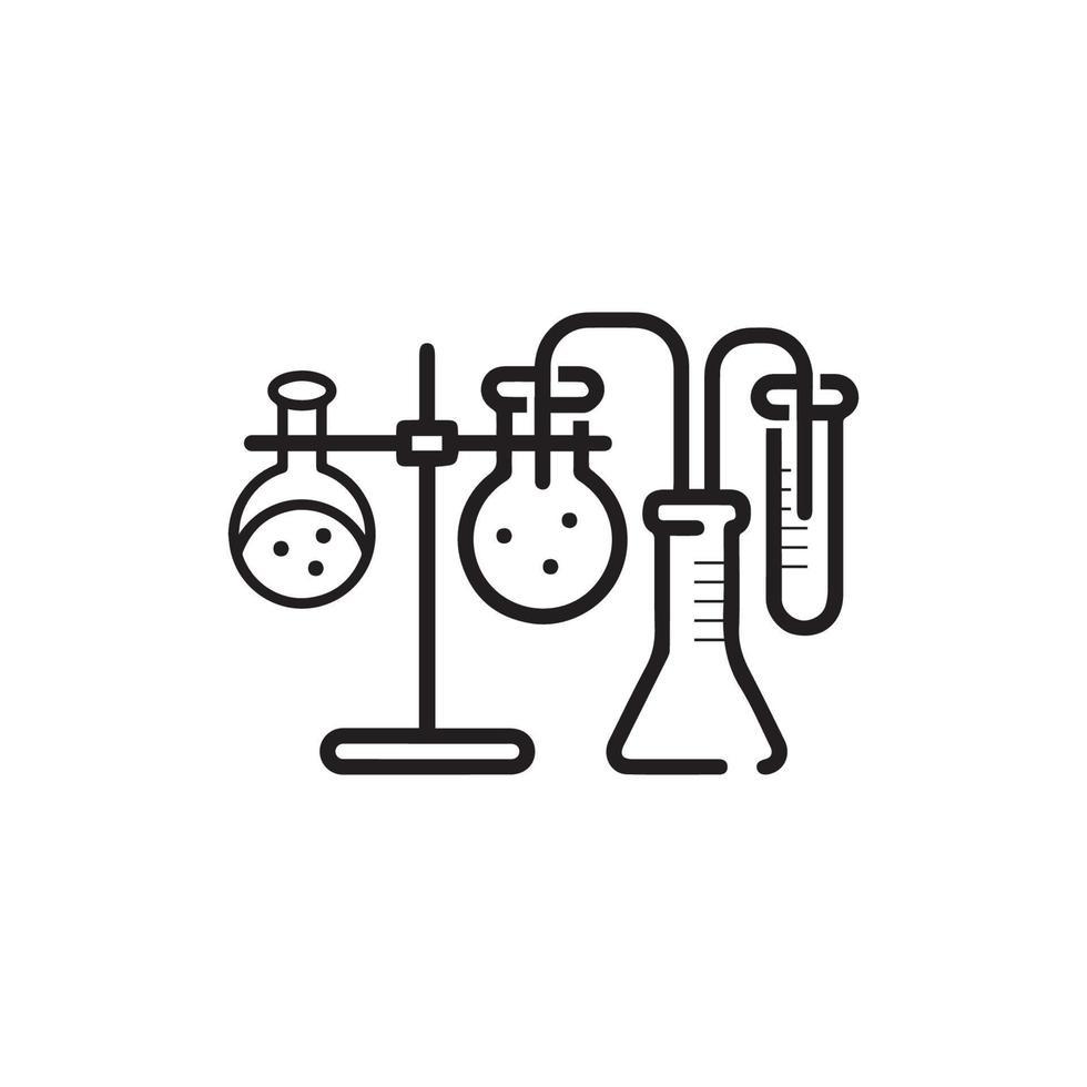 Medical Test tube Icon Vector Illustration.