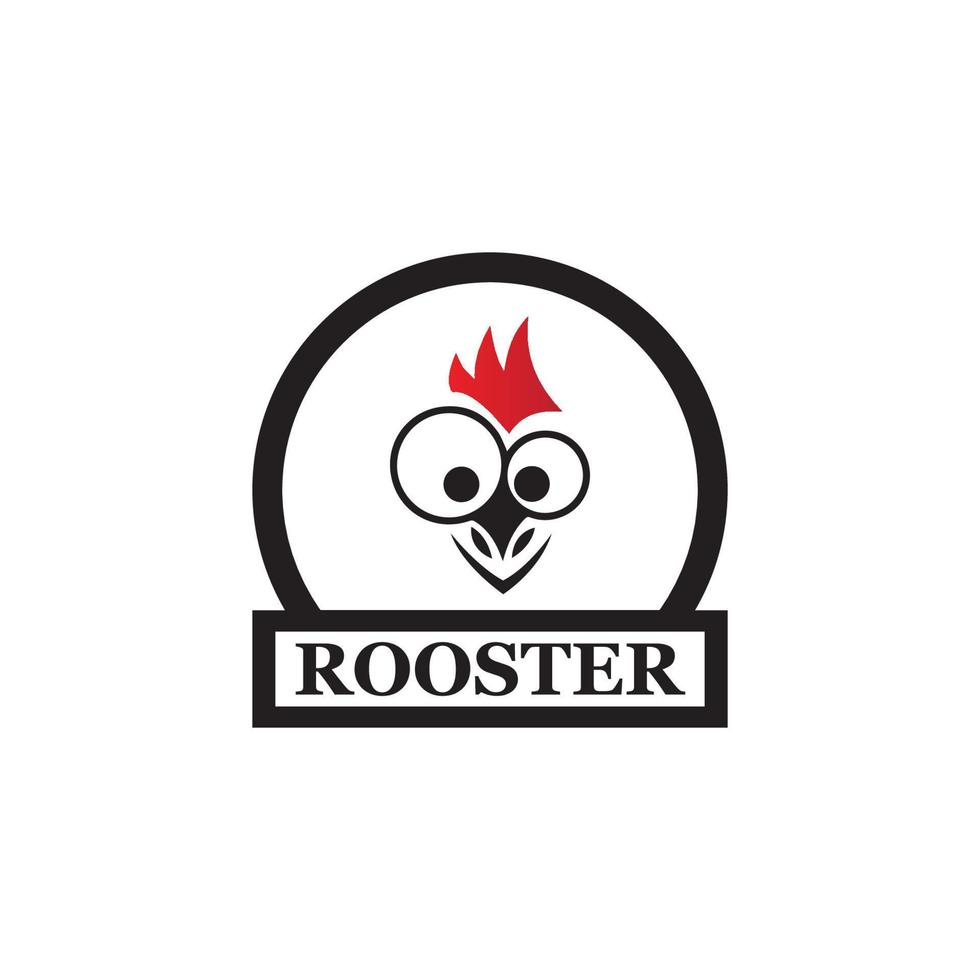 Rooster Logo Template vector