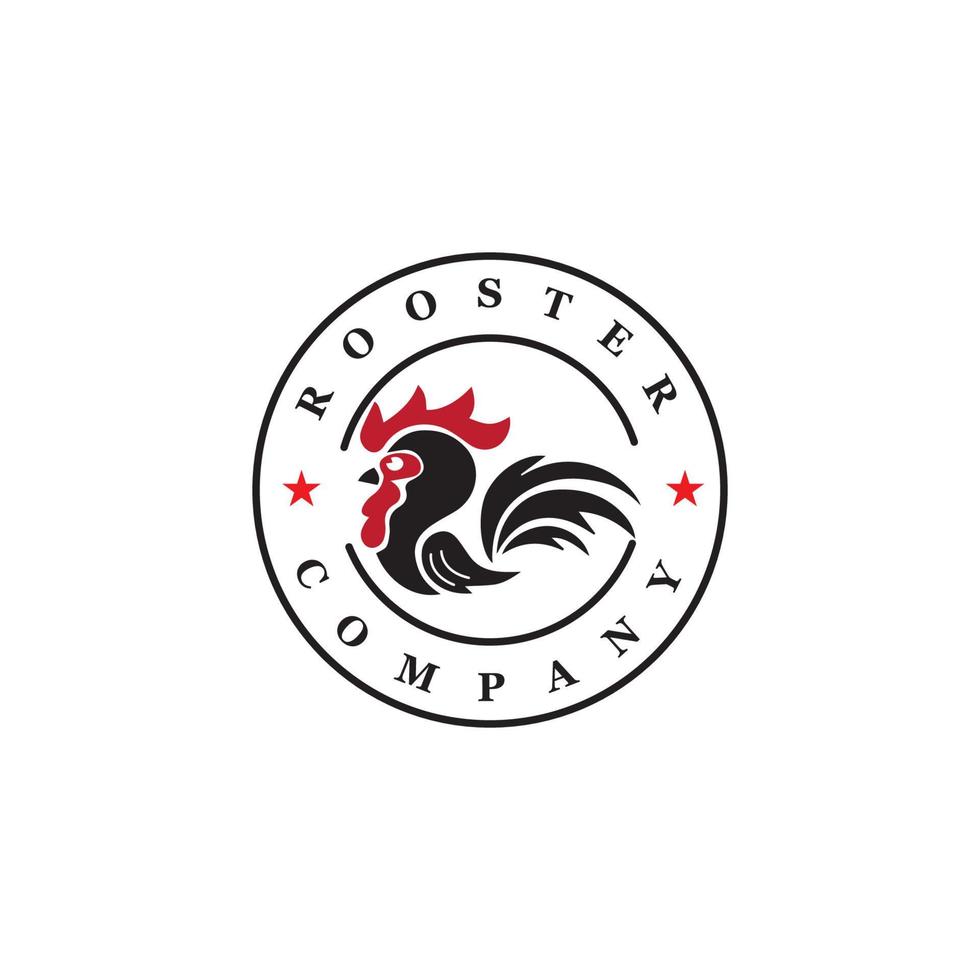 Rooster Logo Template vector