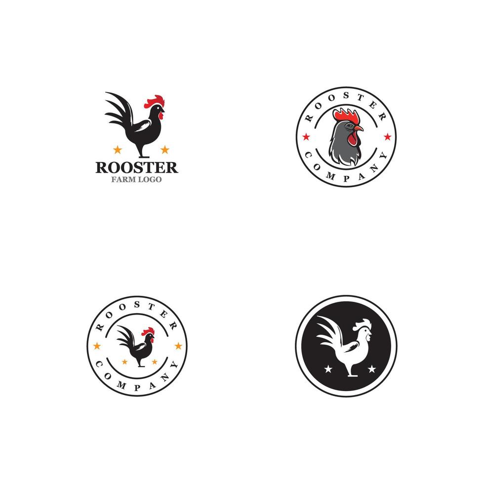 Rooster Logo Template vector