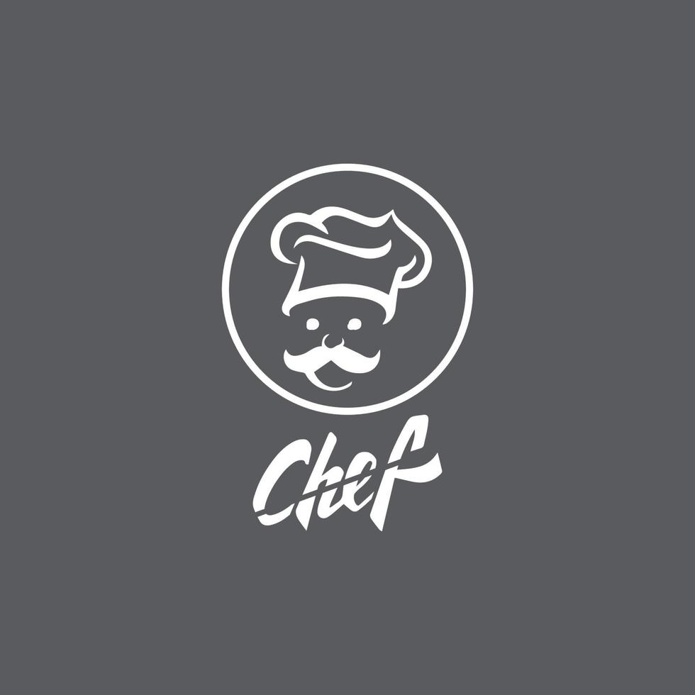 sombrero chef logo plantilla vector icono ilustración