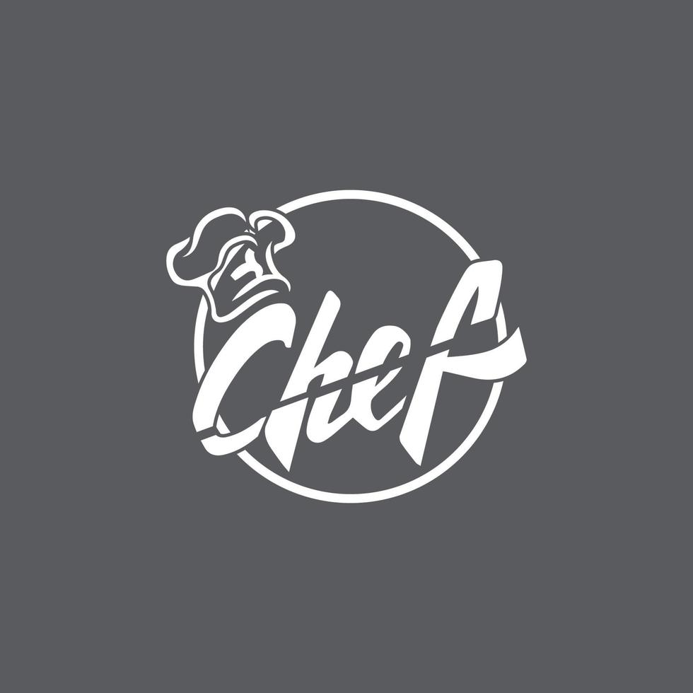 Hat chef logo template vector icon  illustration