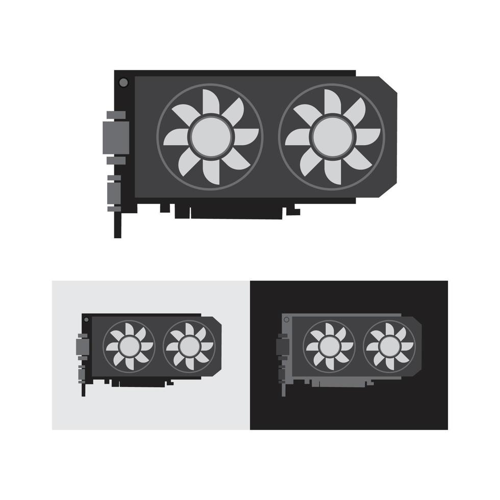 GPU Graphic Card Icon vector