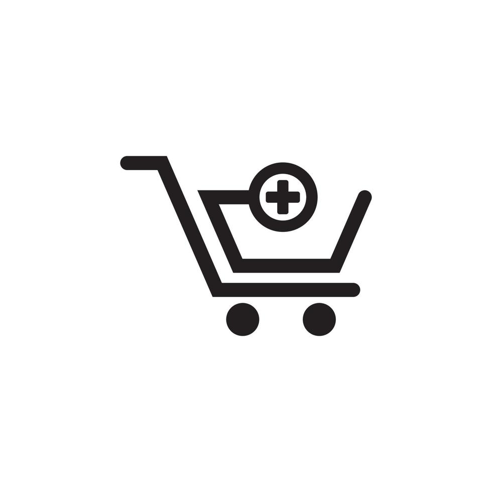 Shop, store basket vector icon Template