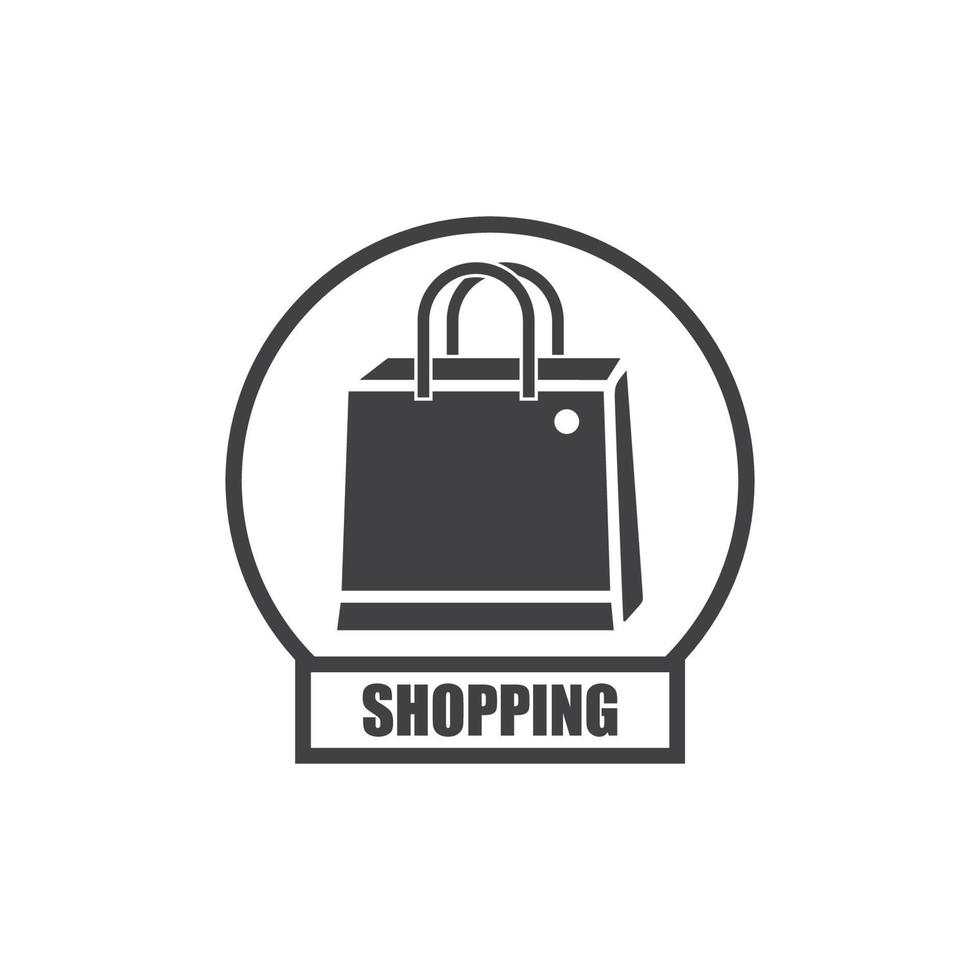 Shoping bag  icon vector