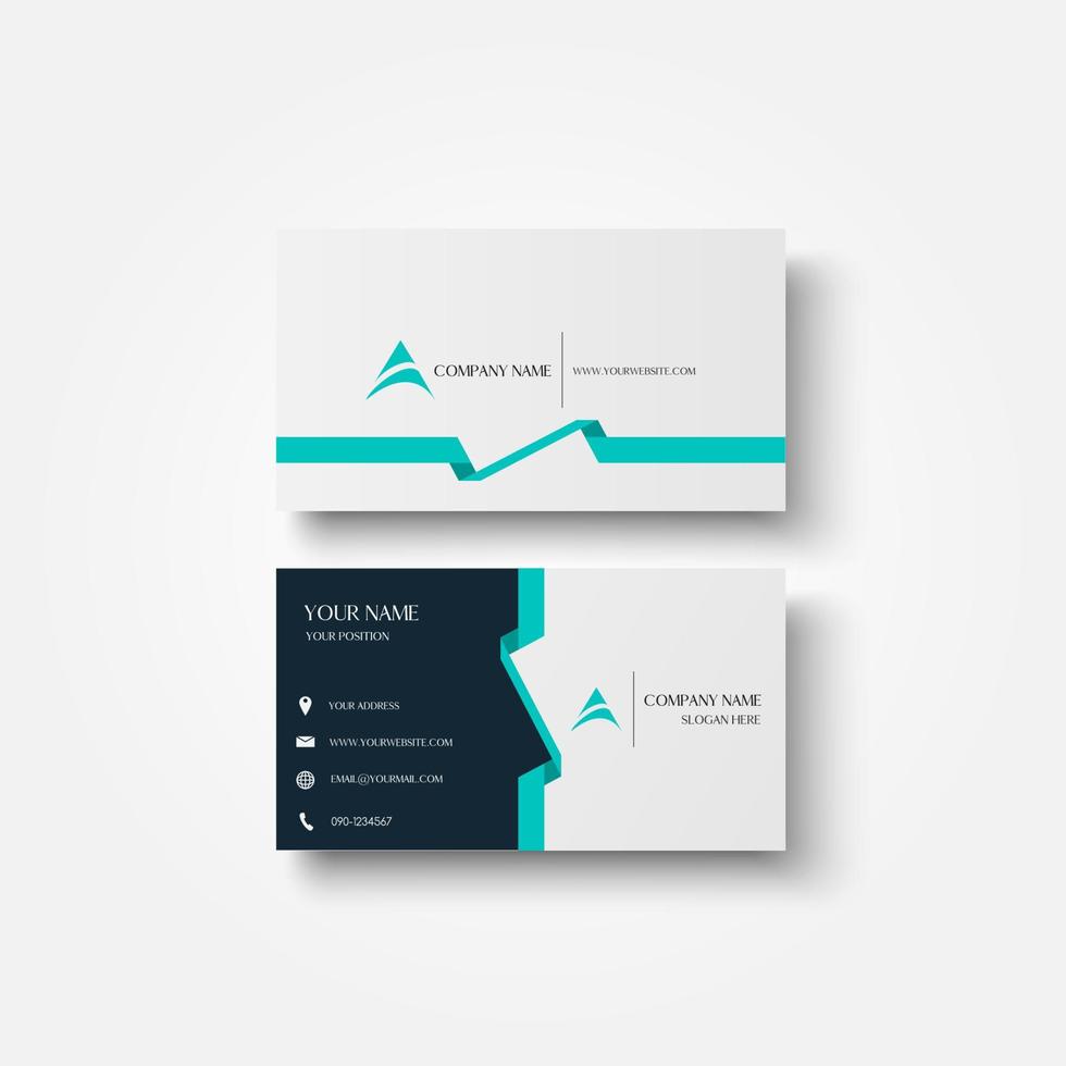 Modern business card design. vector