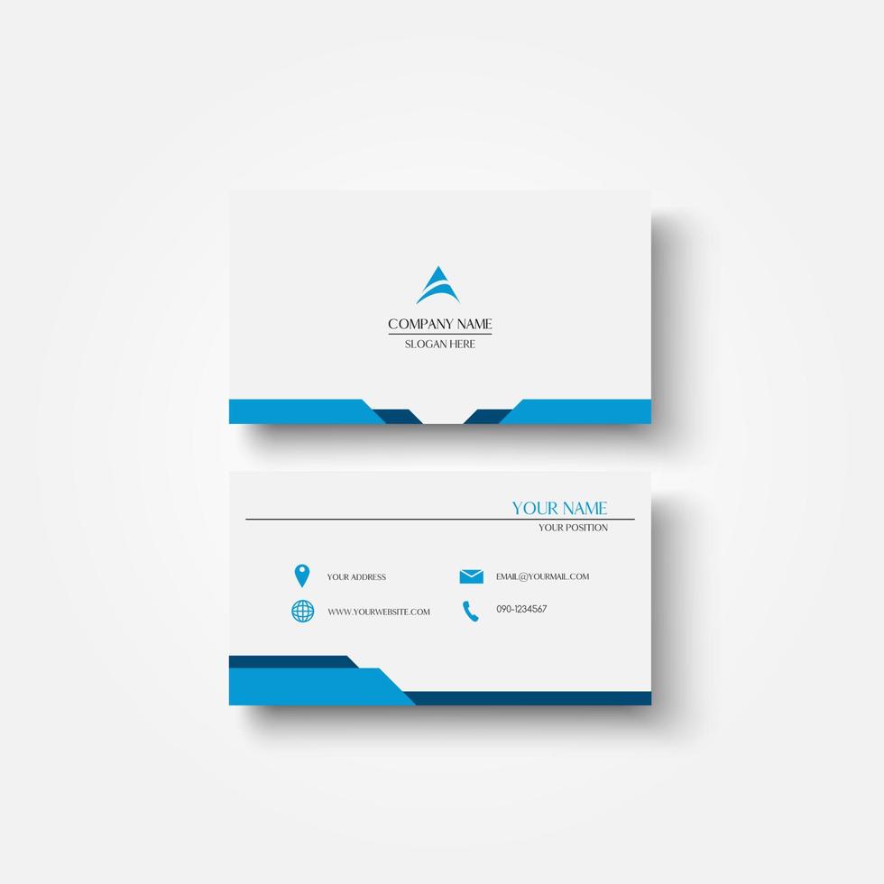 Modern business card design. vector