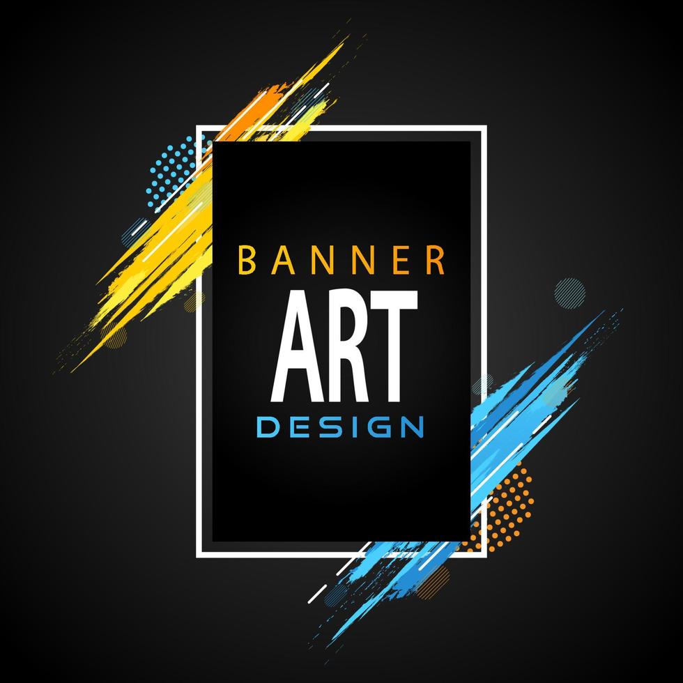 Abstract gruge banner design. vector