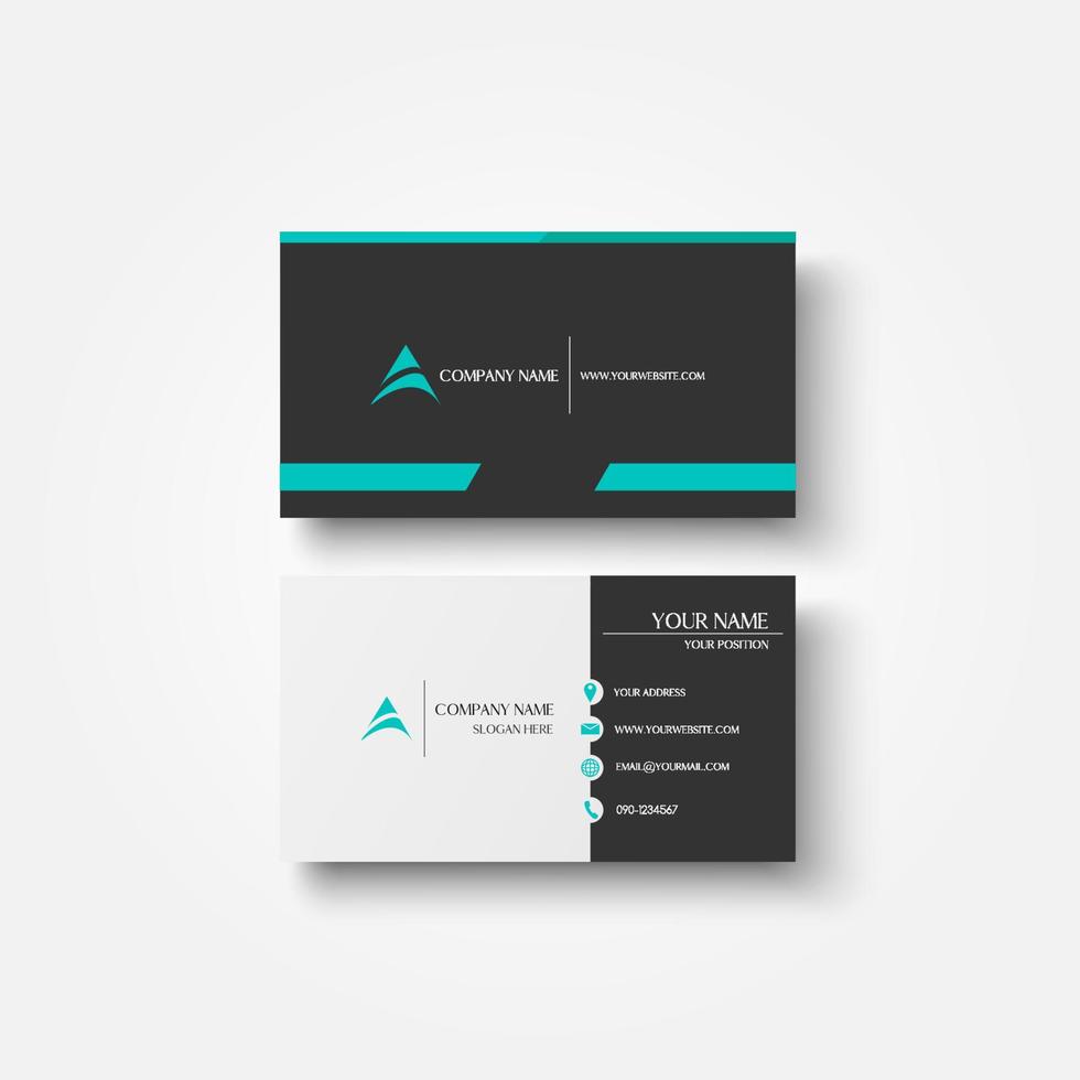 Modern business card design. vector