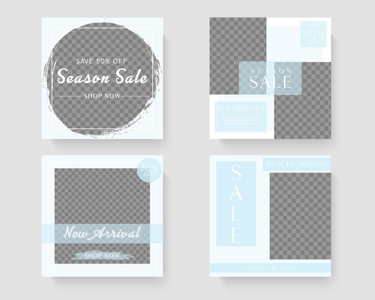 Social media banner template. vector