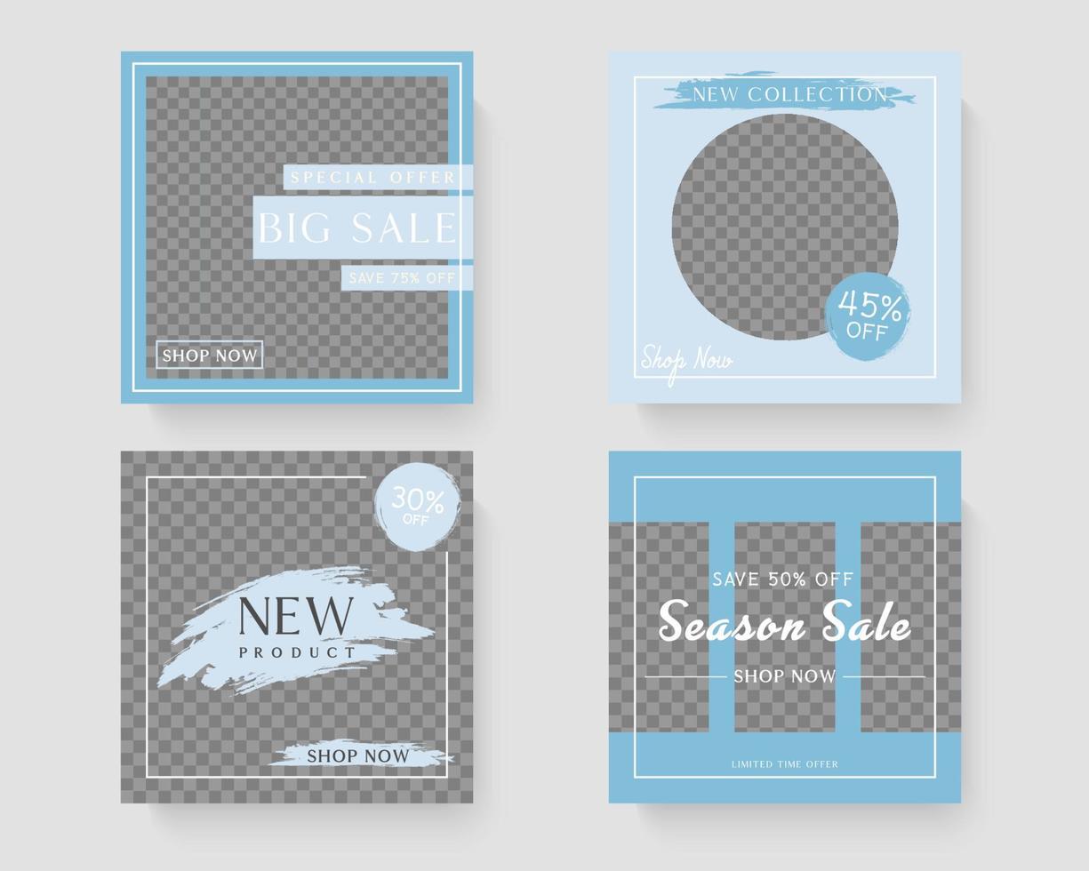 Social media banner template. vector