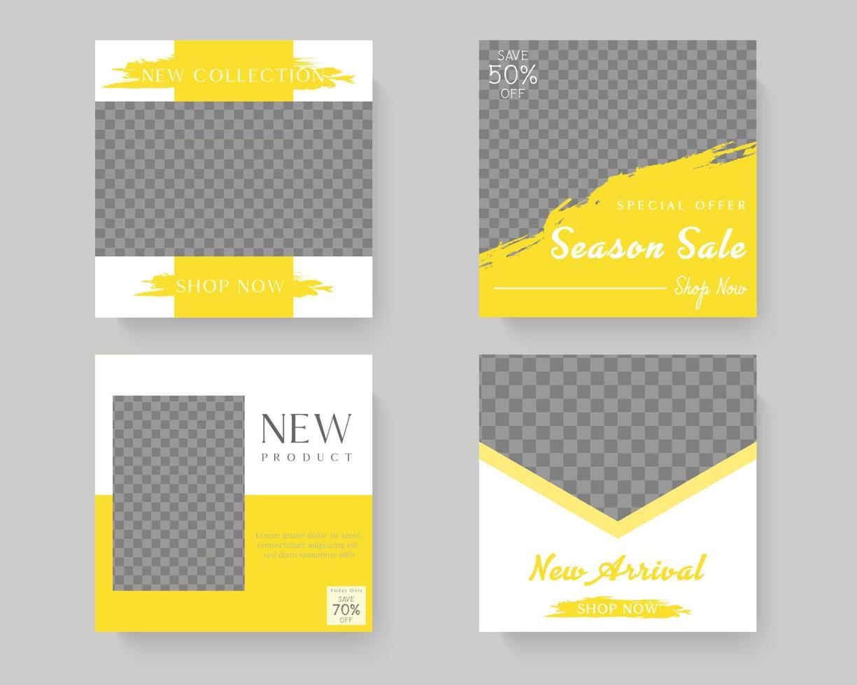 Social media banner template. vector