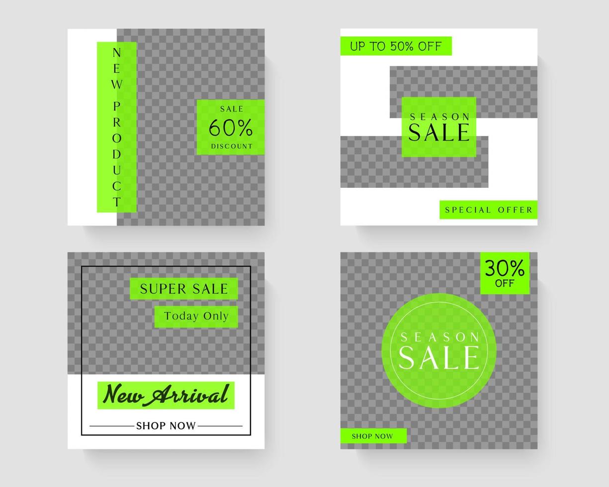 Social media banner template. vector