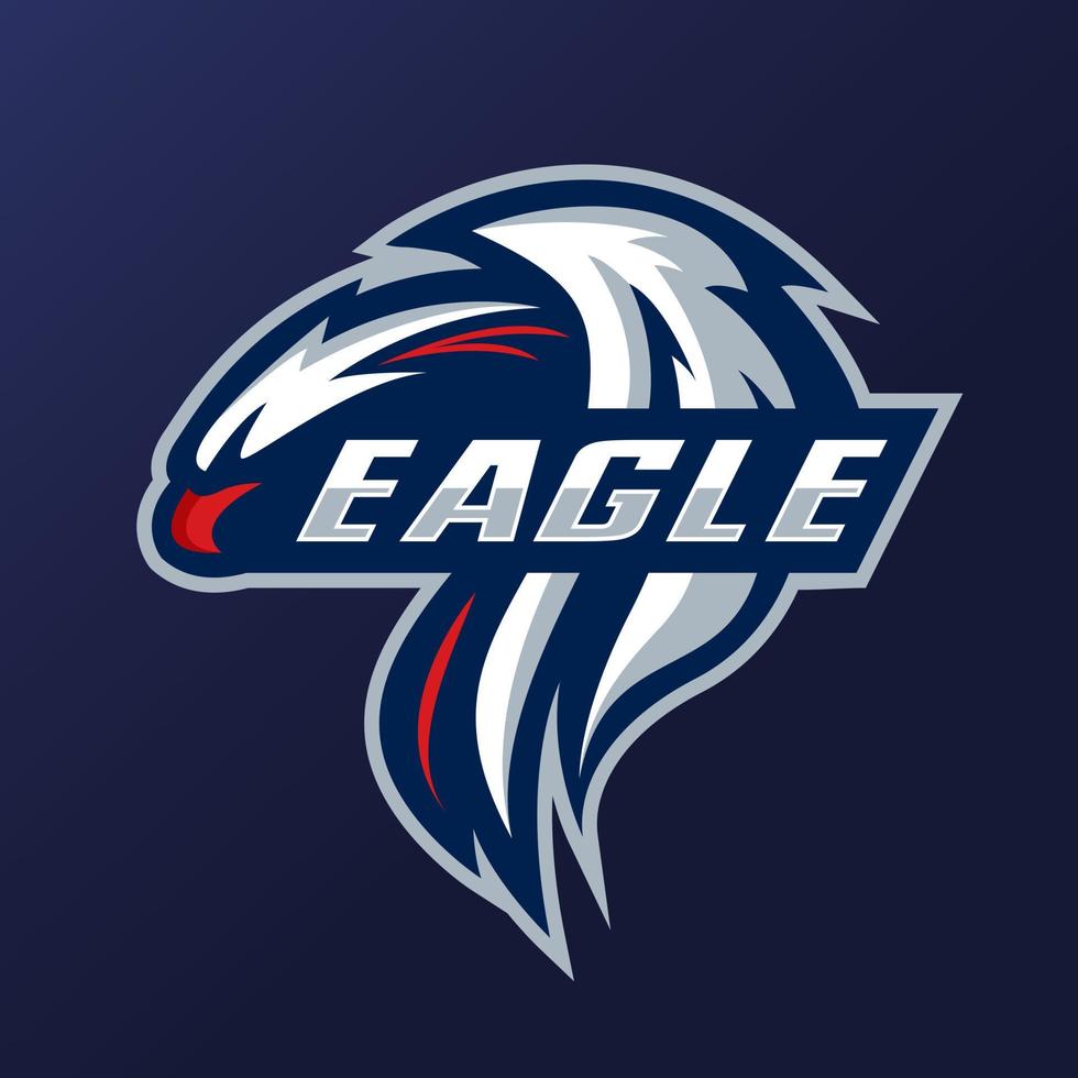 logotipo de la mascota del águila vector