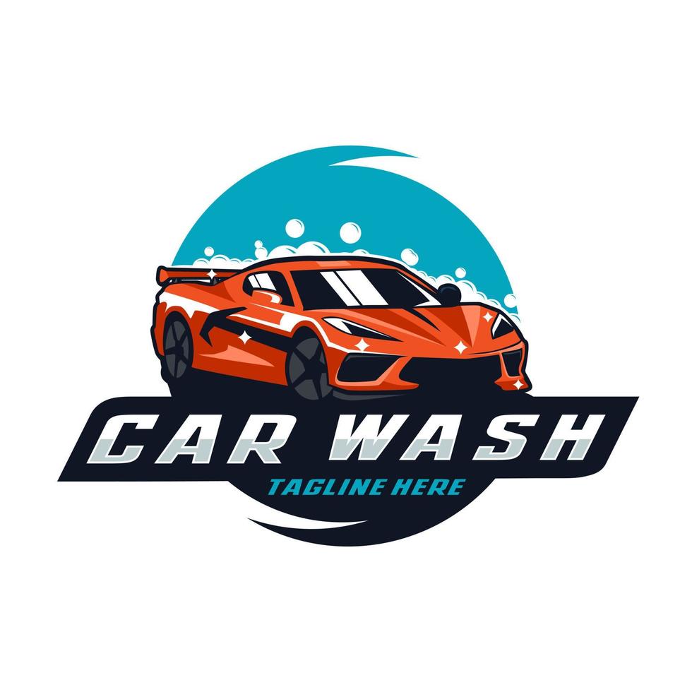 Car wash logo vector