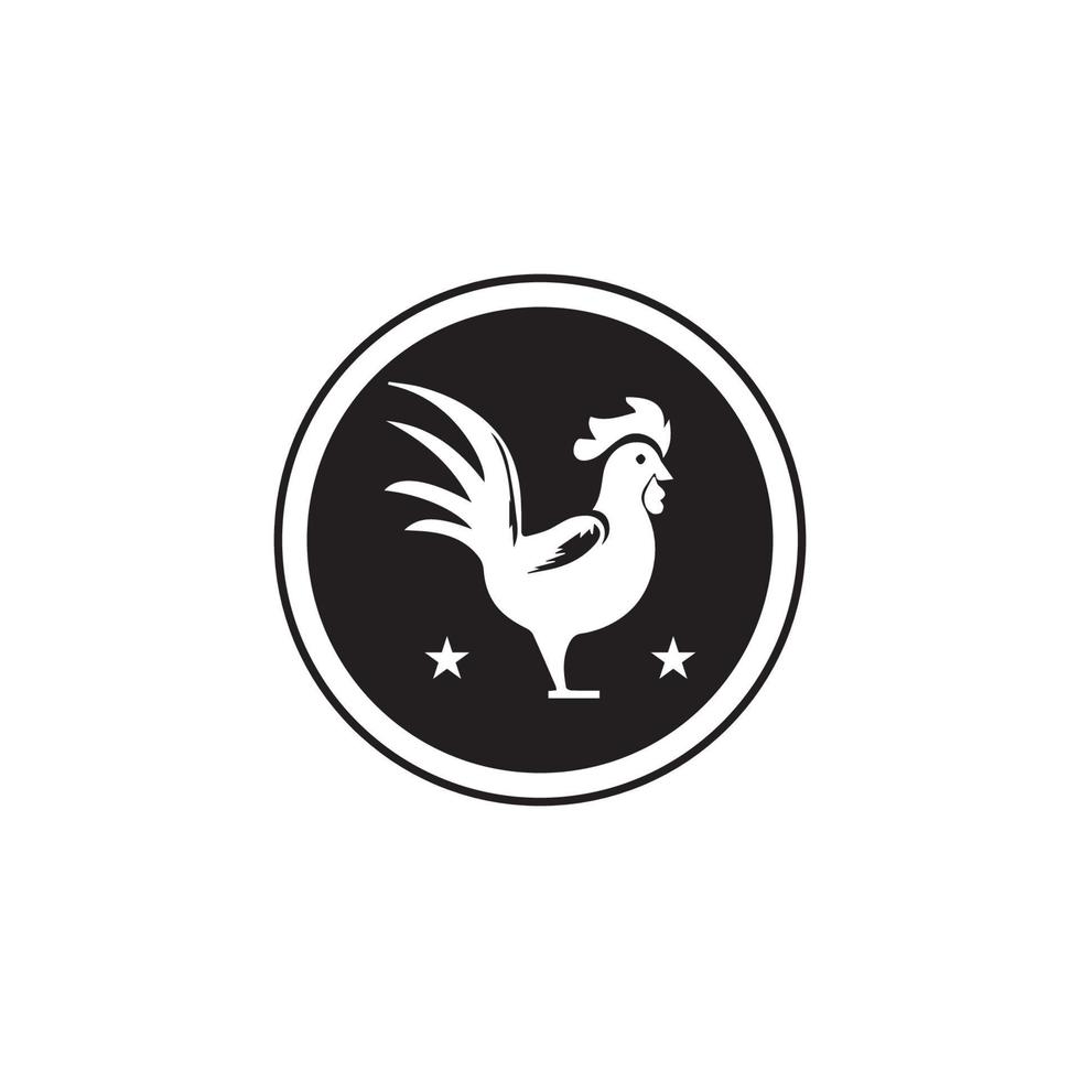 Rooster Logo Template vector