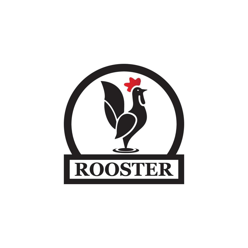 Rooster Logo Template vector