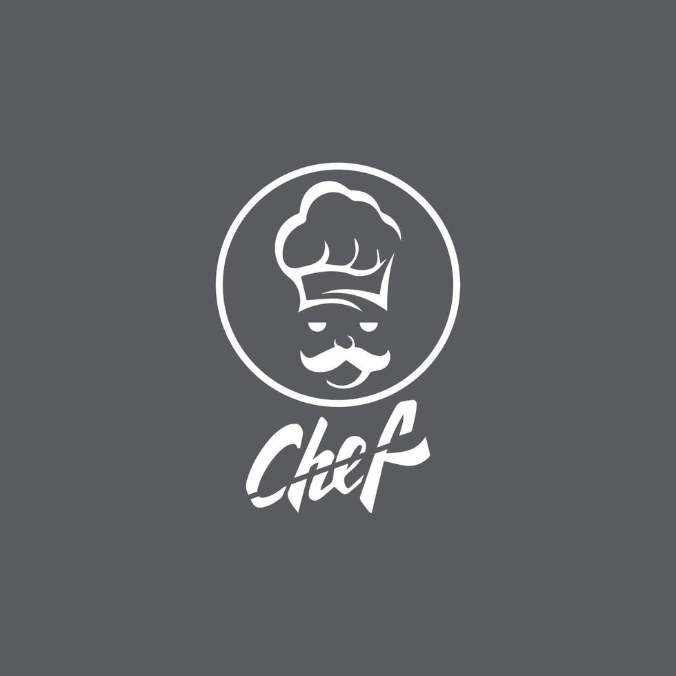 Hat chef logo template vector icon  illustration