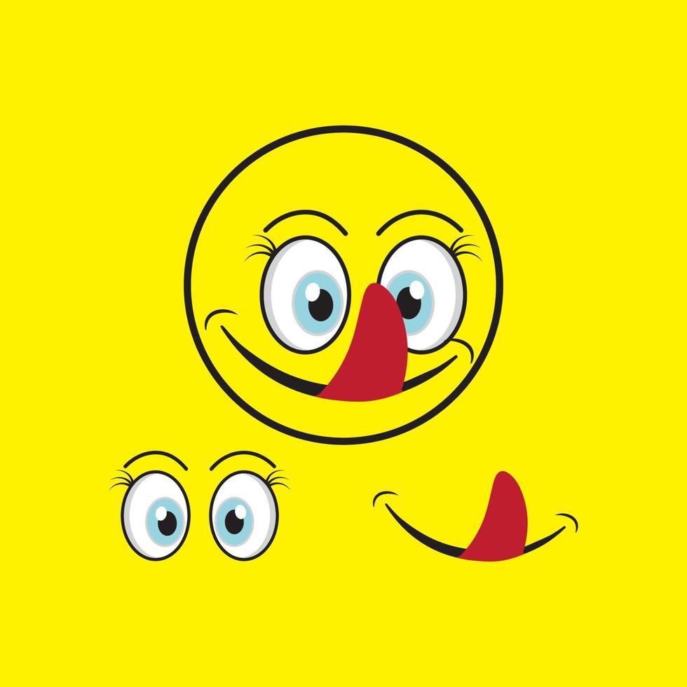 Sonrisa emoción icono diseño ilustración vectorial vector