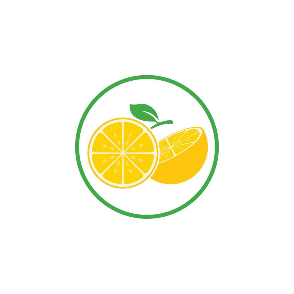 Fresh Lemon icon vector illustration design