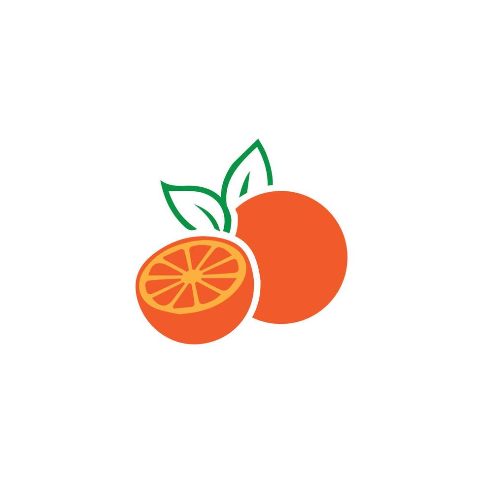 Orange logo design vector