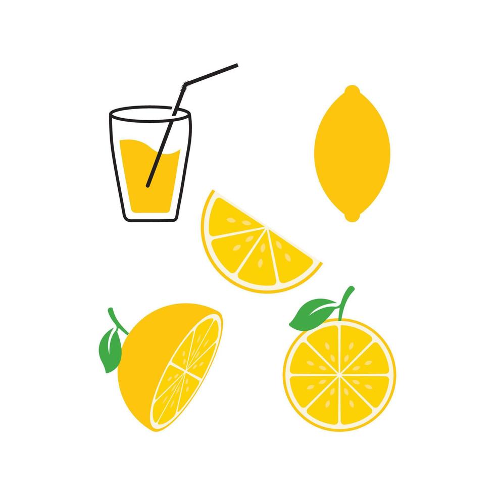 Fresh Lemon icon vector illustration design