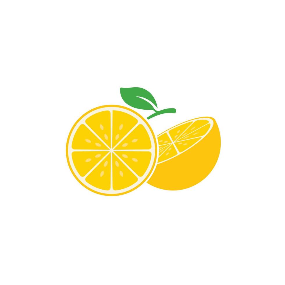 Fresh Lemon icon vector illustration design