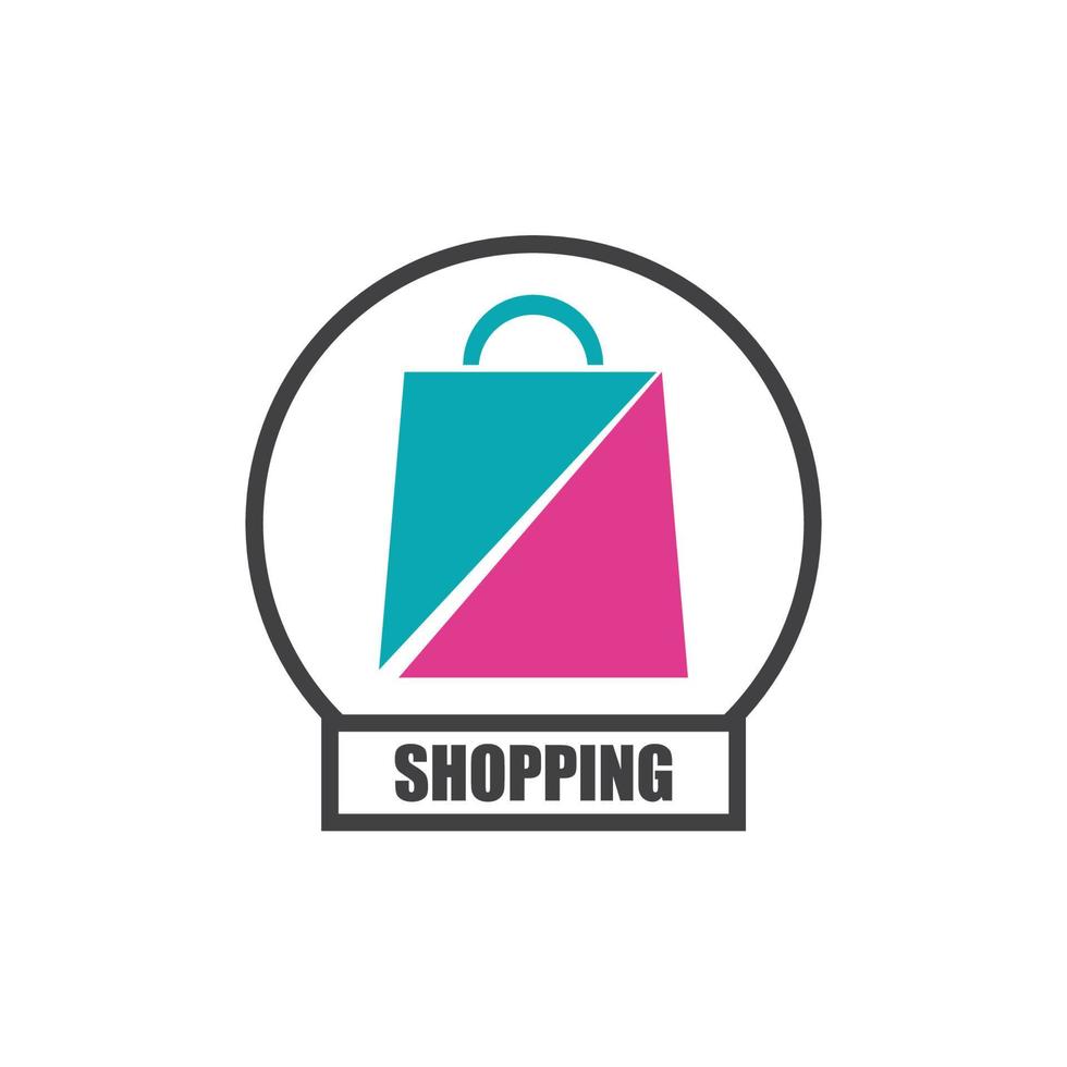 Shoping bag  icon vector