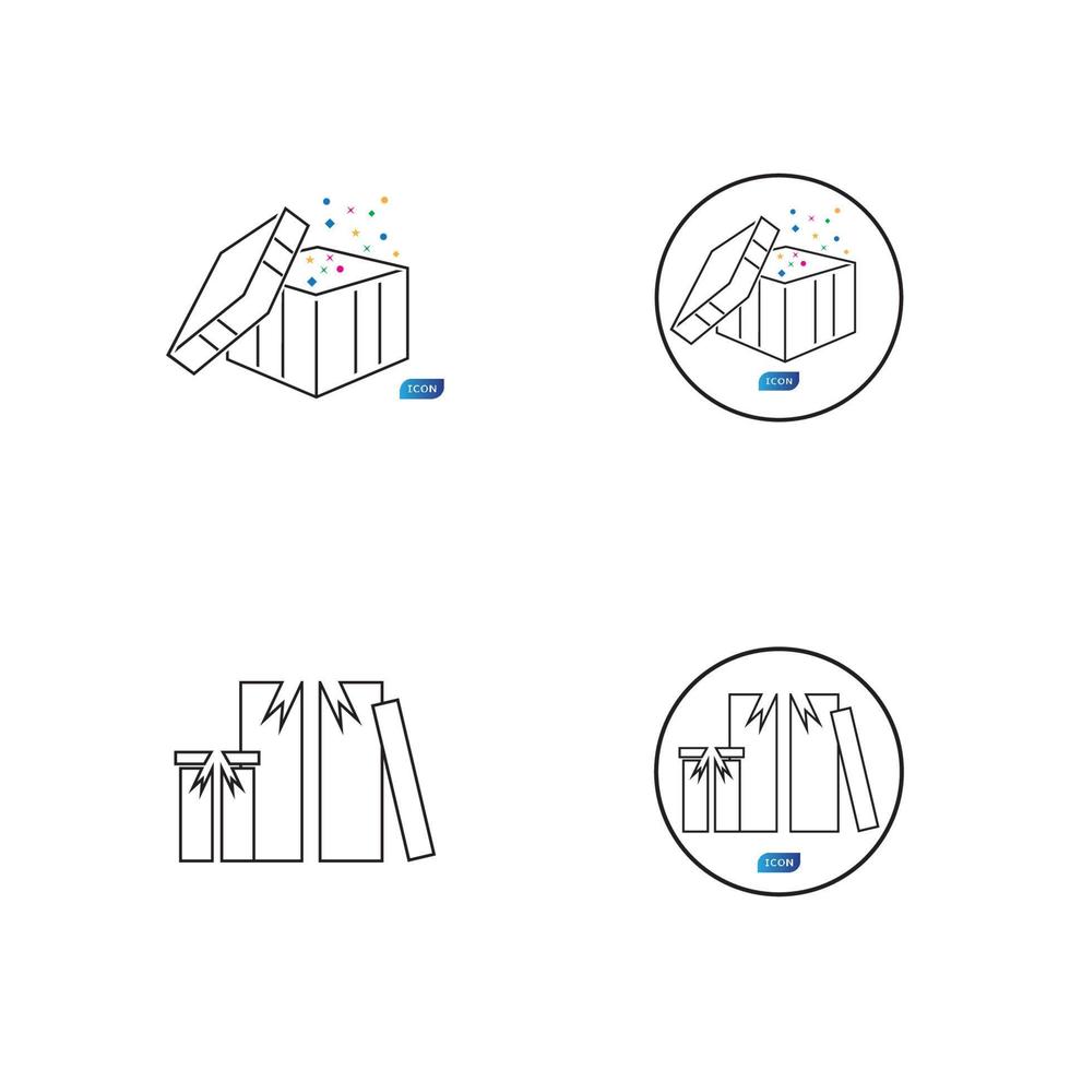 Gift Box Icon Vector