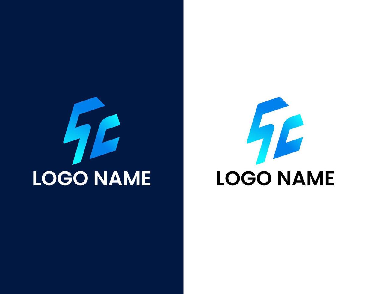 letter t and c modern logo template vector