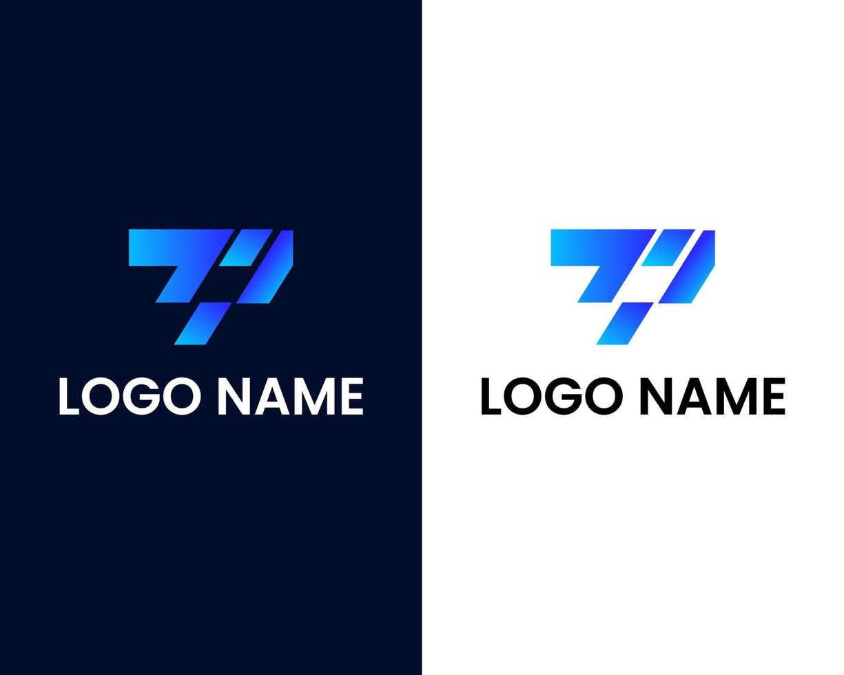 letter t and m modern logo design template vector