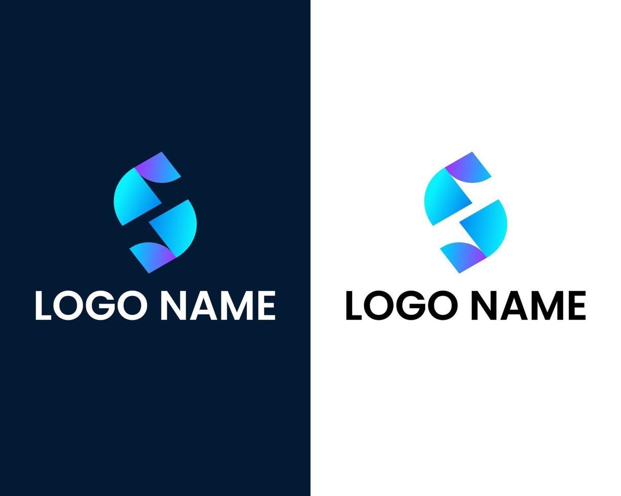 letter s modern logo design template vector