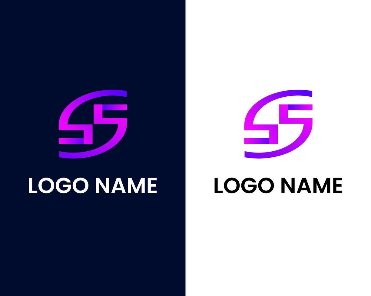 letter s modern logo design template vector