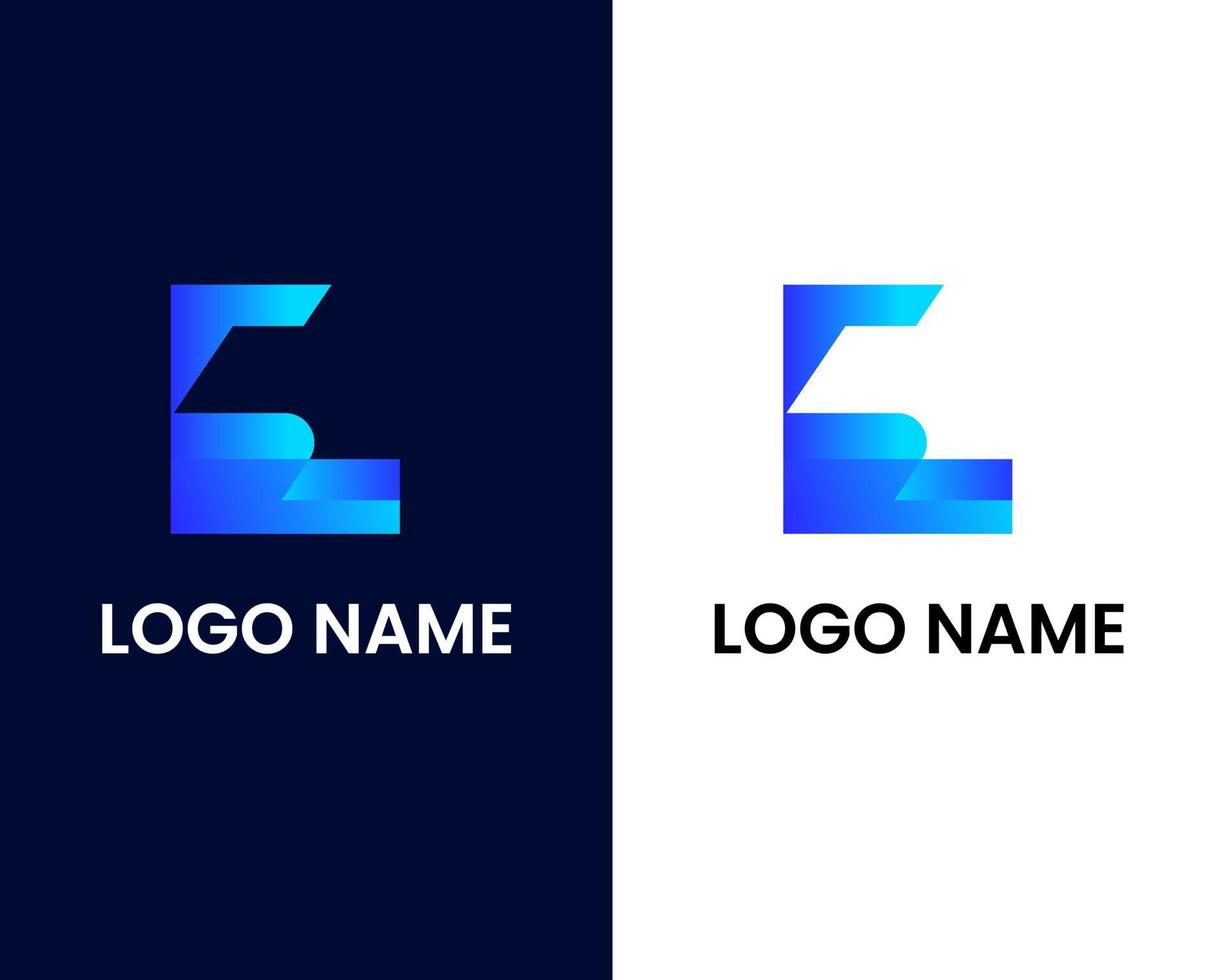 letter e and s modern logo design template vector