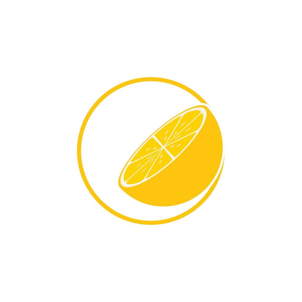 Fresh Lemon icon vector illustration design
