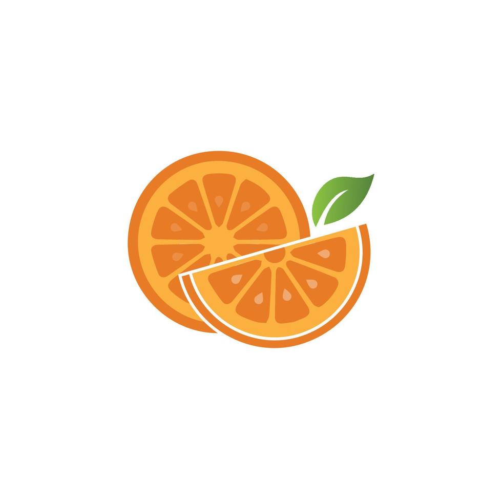 diseño de logotipo naranja vector