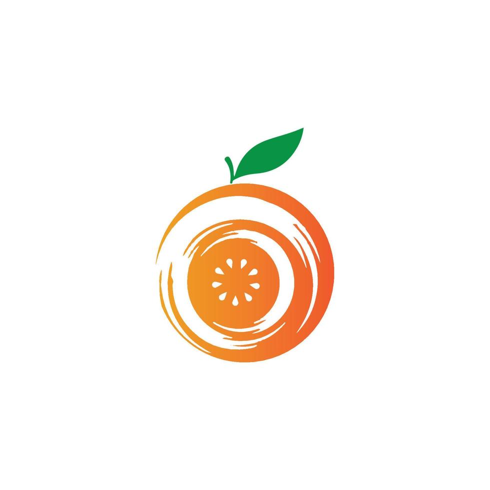 Orange logo design vector