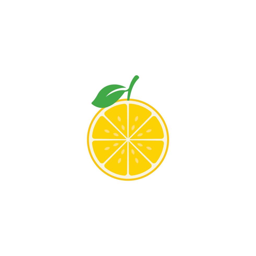Fresh Lemon icon vector illustration design
